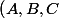 \left( A,B,C 